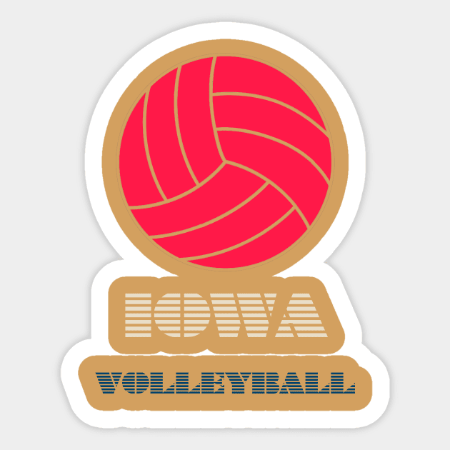 Iowa Volleyball Sticker by Grigory